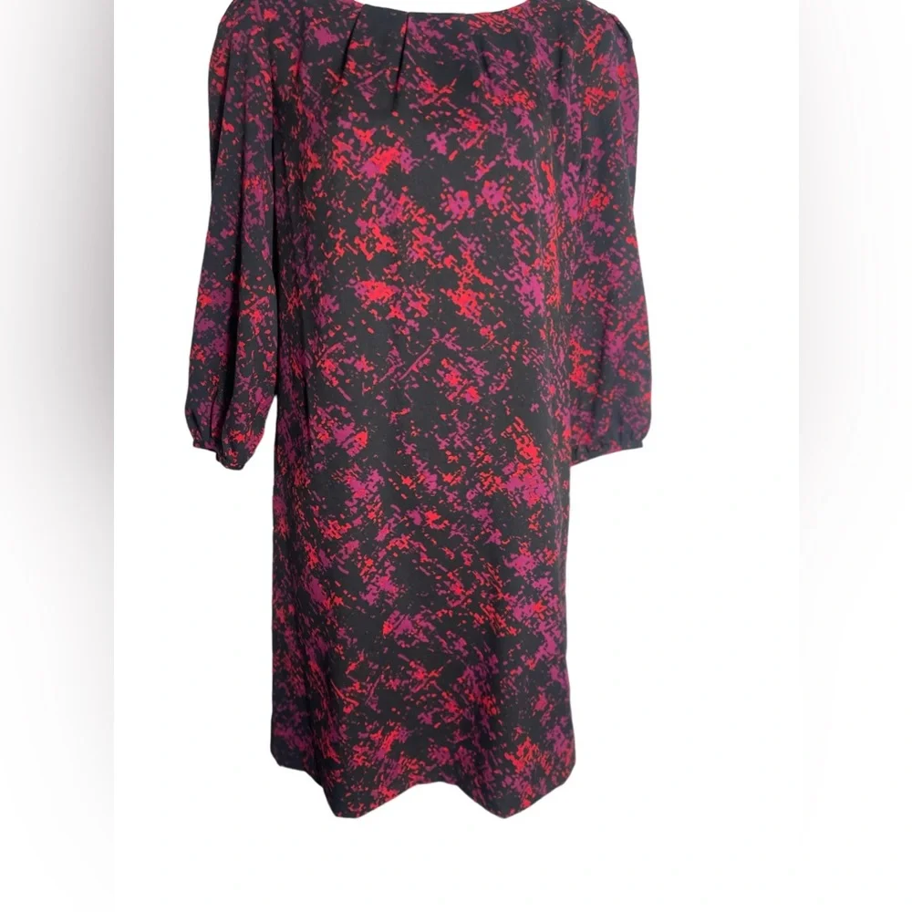Antonio Melani dress size 6 stunning black‎ floral lightweight career dress 🩷❤️